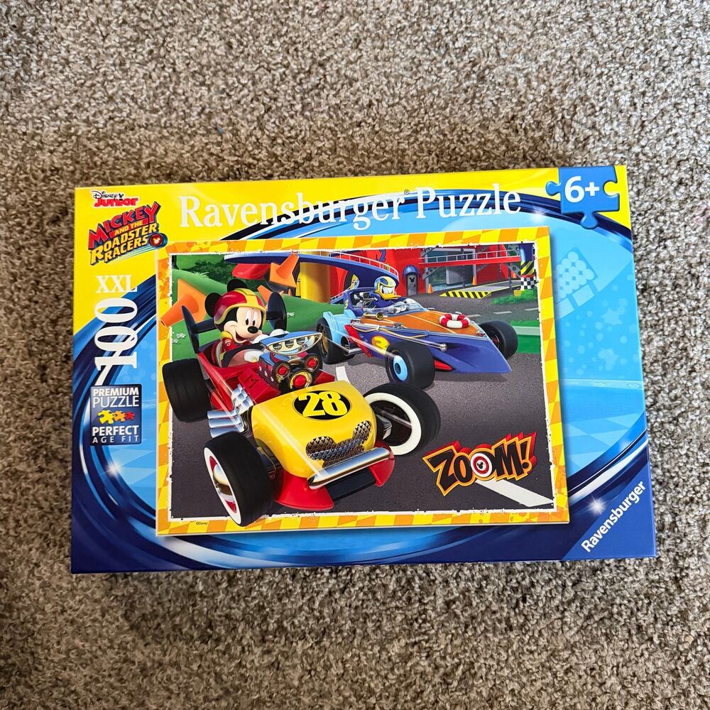 Ravensburger Disney Mickey Roadster Racers Go Mickey 100 Piece XXL Puzzle